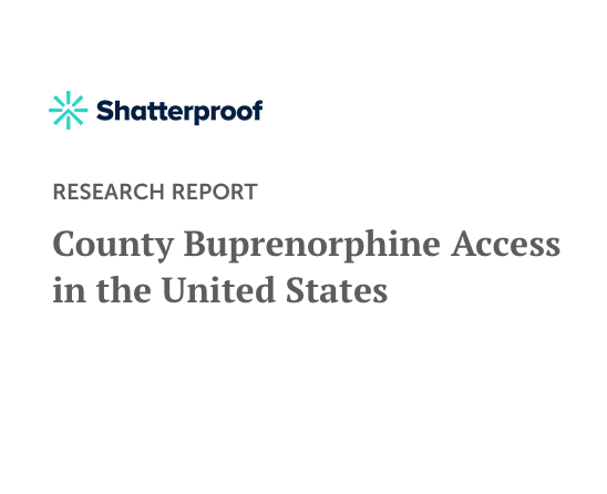 Image - County Buprenorphine Access in the United States