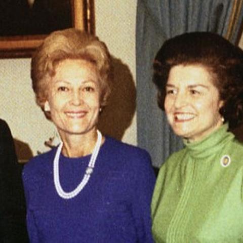 President and Mrs. Richard M. Nixon with Representative and Mrs. Gerald R. Ford