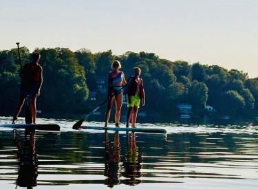Holly on a paddleboard