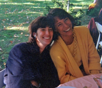 The author with her sister
